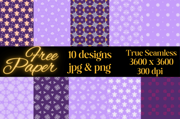 10 Pretty Purple Patterns True Seamless