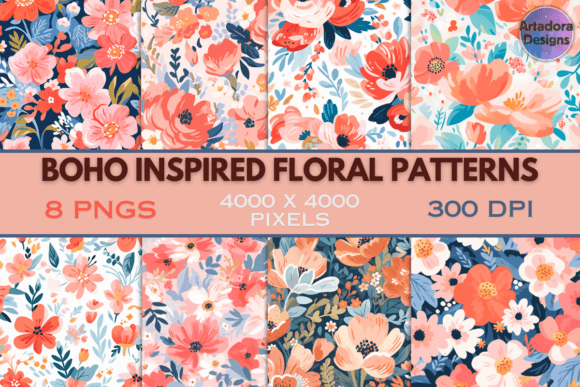 Boho Inspired Floral Patterns