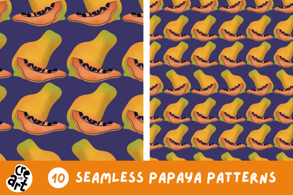 Seamless Papaya Patterns: A Strategic Asset for Creative Workflows