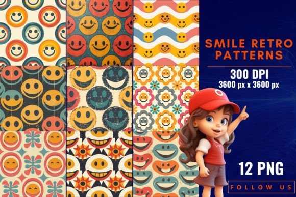 Smile Retro Patterns: A Nostalgic Design Resource