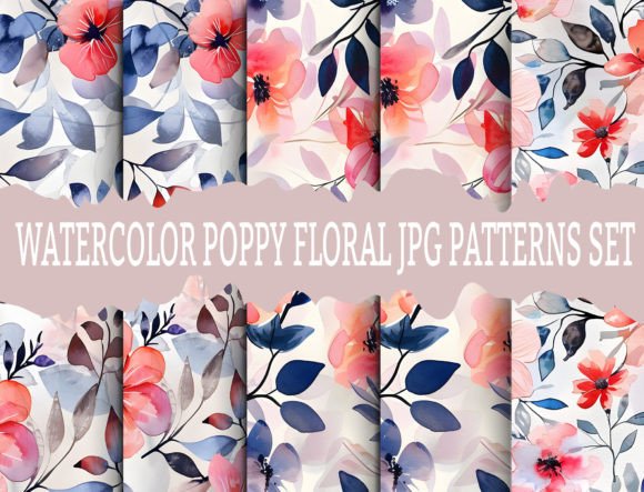 Watercolor Poppy Floral JPG Patterns Set: A Comprehensive Evaluation
